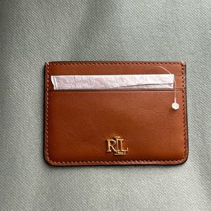 Ralph Lauren Leather Tan Card holder